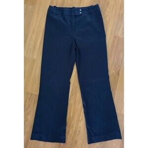Jones New York Women's Sz 4 Khaki Pants Black Chino Trouser Dress 28X27